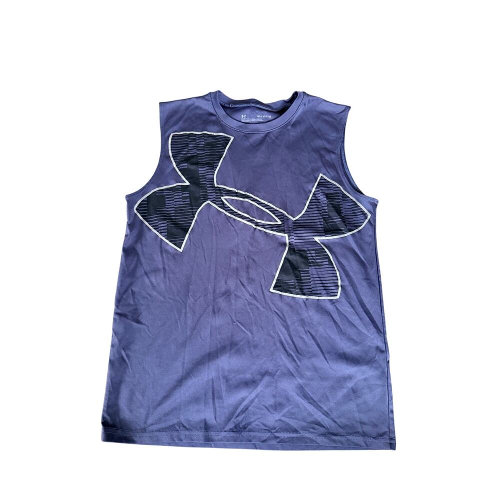 Under Armour Youth XL Blue Athletic Sleeveless Tank Top